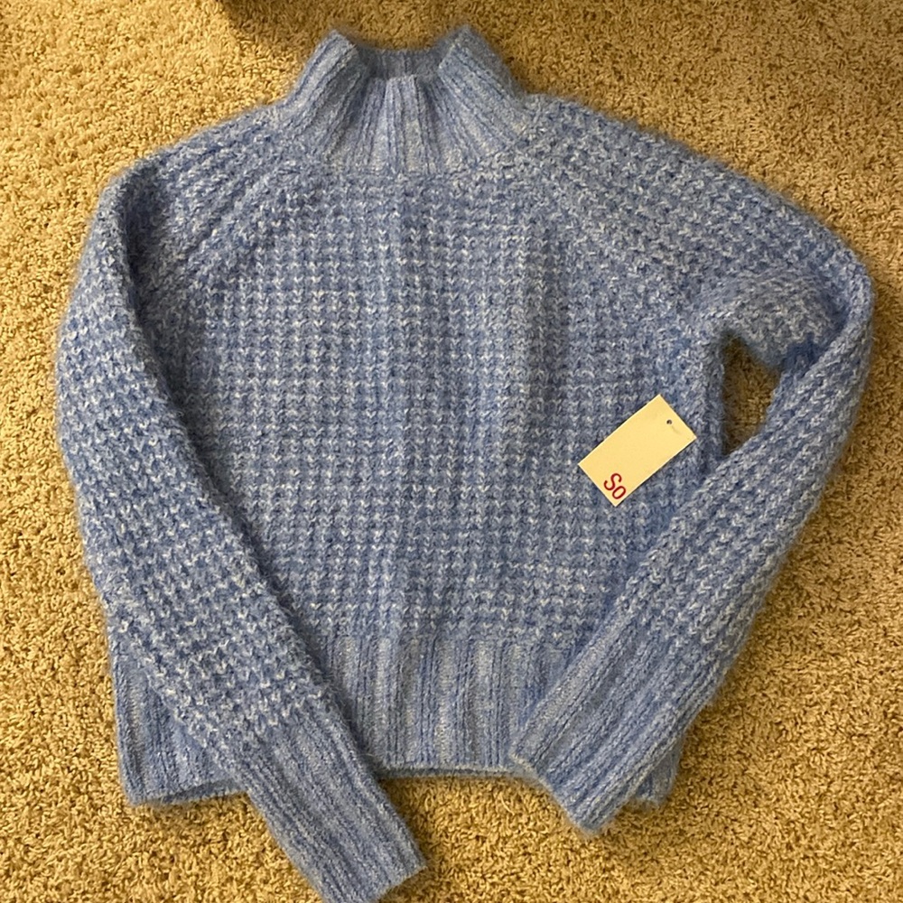 SO Blue Knit Sweater